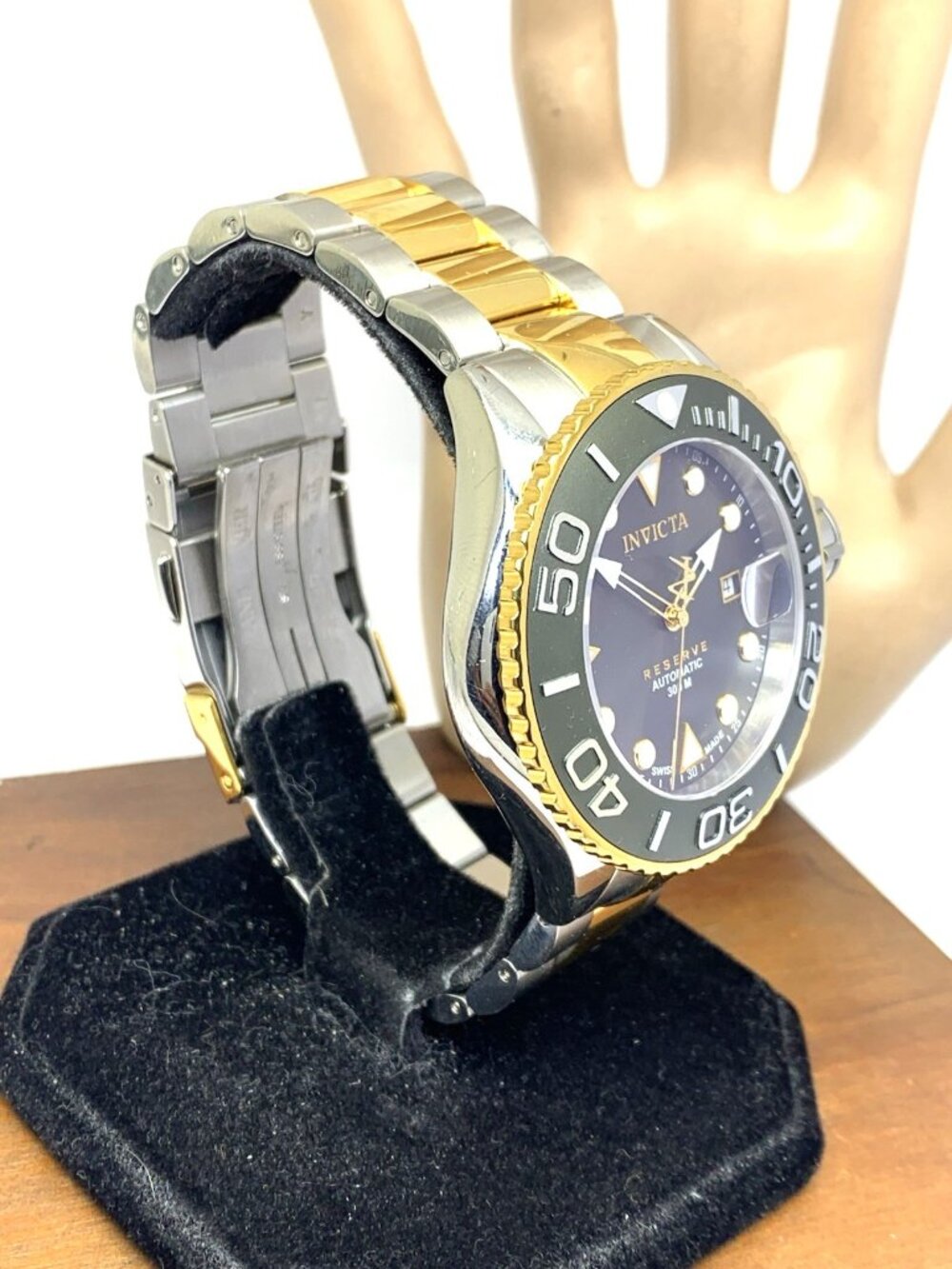 Invicta Mens Watch 22855 Grand Diver Swiss Automatic Gray Dial 2-Tone Steel 48mm - Picture 15 of 15